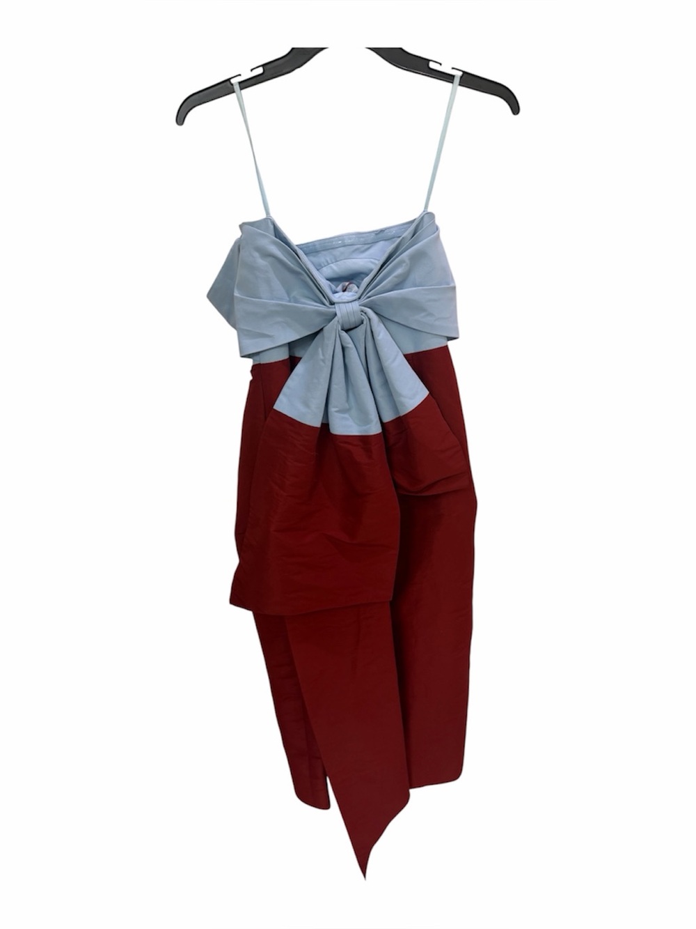 Antonio Melani x The Nat Note Delfina Color Block Taffeta Strapless Dress size 8 - Picture 5 of 8